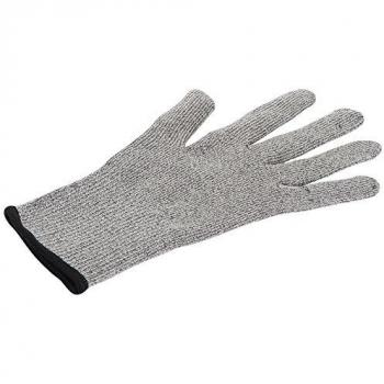 Trudeau Guante Anticorte para la Cocina y para el Trabajo. Guantes de Cocina resistentes a cortes reforzado con hilos de acero inoxidable. Flexible, se adapta bien a la mano