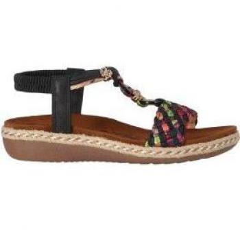 Sandalias Planas Chika10 New Canela 01 - Negro
