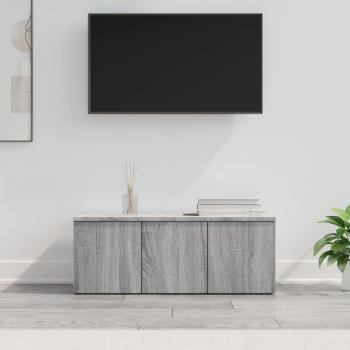 Mueble de TV vidaXL madera contrachapada gris Sonoma 80x34x30 cm