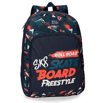 Roll Road, Mochila Escolar Adaptable, 44 cm, 19.6 litros, Multicolor