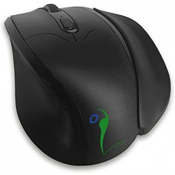 Ratón Vertical Ergonómico Inalámbrico para Diestros Grande 2.4 GHz 800-2400 dpi con Reposamuñecas para Windows y Mac