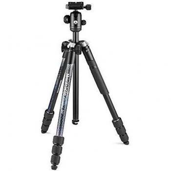 Manfrotto Element MII - Trípode de Viaje de Aluminio con Cabezal Esférico y Bluetooth para Smartphone y Cámaras Compactas, CSC, DSLR, Accesorios de Fotografía, Creación de Contenidos, Vlogs