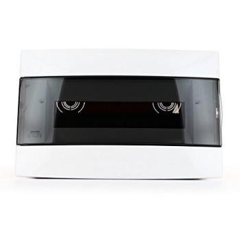 Centralino de arredo empotrado Gewiss 8 módulos blanco IP40 GW40225TB