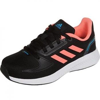 adidas Runfalcon 2.0, Running Shoe, Core Black/Acid Red/Sky Rush, 40 EU