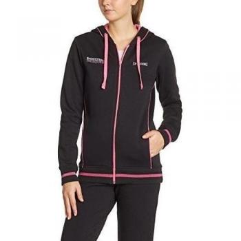 Spalding Team Jacket 4her Chaqueta De Chandal, Mujer, Negro/Fucsia, XS
