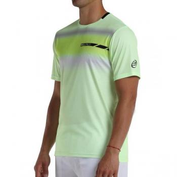 Camiseta Bullpadel Lacar Hombre Manga Corta Verde Claro XXL