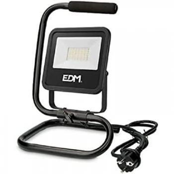 Foco Proyector LED con Pie 30W 2370LM 4000K Luz Día Black Series EDM