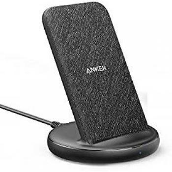 Cargador QI INALAMBRICO ANKER Power Wave II Stand 15W Negro