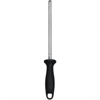 Zwilling 32576-211 - Afilador Profesional de Cuchillos, Chaira Redonda de Acero Cromado, 210 milímetros