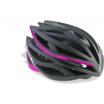 Spiuk Nexion - Casco unisex, color negro / fucsia, talla 53 - 61
