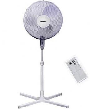 Aigostar Dandelion - Ventilador de pie oscilante con mando a distancia, temporizador, 3 velocidades, 40W. Indicador LED, oscilación 80 grados. Altura regulable, máx. 1,20 m. Diseño exclusivo.