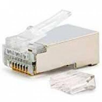 NanoCable 10.21.0203 - Conector para cable de red Ethernet RJ45, 8 hilos Cat.6 FTP, bolsa de 10 unidades