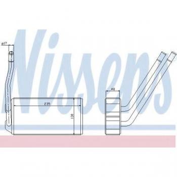 Radiador de Calefacción NISSENS 73000 para LAND ROVER Freelander I SUV