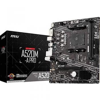 MSI A520M-A PRO - Placa base para juegos