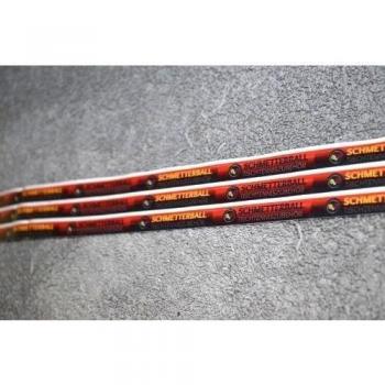 bordes banda schmetterball 9 mm negro/rojo degradado para 1 raqueta de 3 pelotas de ping pong verschiedener Fabricante
