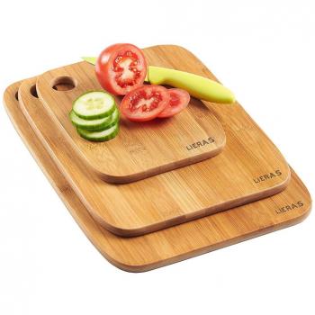 LIERAS - Juego de Tablas de Cocina Cortar de bambú