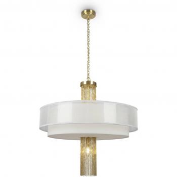 Lámpara de Techo Colgante Cilíndrica Moderna 5 Luces Oro E14 Maytoni