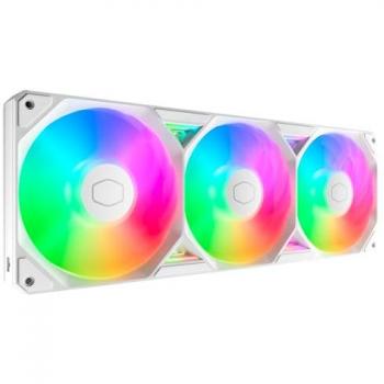 Cooler Master SickleFlow Edge 360 ARGB White Triple-Fan Radiator Cooler with High Airflow and Static Pressure