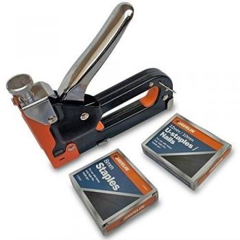 Javelin bb-st105 Pistolet avec étui de rangement, de transport et agrafes 8 mm, 12 mm/10 mm u-staples/ongles
