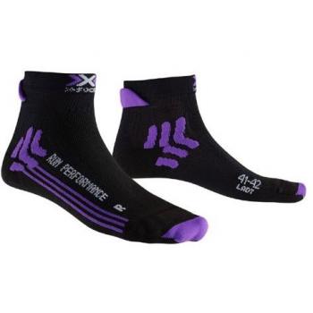 Sidas Run Performance Lady Calcetines, Mujer, Negro-Negro, 4