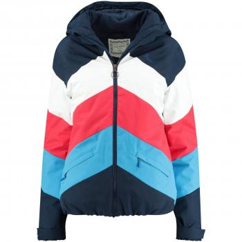 Protest Bellini Chaqueta, Mujer, Azul/Rojo, 40