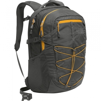 North Face Borealis - Mochila unisex, color gris / naranja, talla única