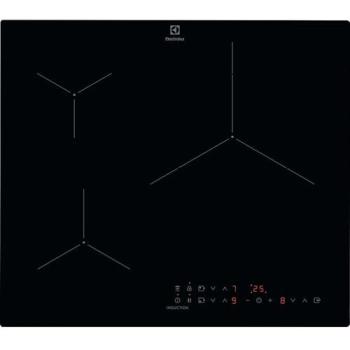 Placa de Inducción Electrolux Serie 500 EIT61336CB, 60 cm, 3 Zonas con Zona Paellera de 32 cm, PowerBoost, Controles Individuales con Temporizador, Función Pa