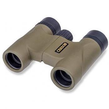 Carson Stinger 8x22mm Compact Binoculars, Matte, Brass, HW-822