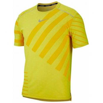 Nike M Nk Tech Knit Cool SS NV Camiseta, Hombre, Volt/Dark Sulfur/Reflective silv, XL