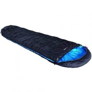 High Peak TR 300 Saco de Dormir, Gris Oscuro/Azul, 230 x 85/55 cm
