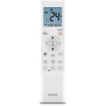 Mando a Distancia Universal Hama para Aire Acondicionado, Infrarrojo, Soporte de Pared, Blanco