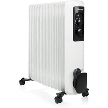 Tristar KA-5183 Calefactor de aceite, 3 ajustes de calor, Termostato ajustable, 2 500 W máx., 13 aletas