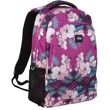 MILAN Mochila escolar, capacidad 17l, Hibiscus