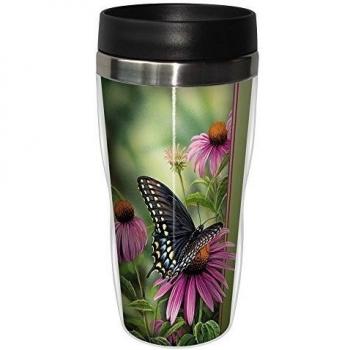 Ãrbol de-free Tarjeta de felicitaciÃ³n de diseÃ±o de mujer Millette 25504 16 oz el polvo de mariposa Moments Rest SIP-N-GO inoxidable con forro taza de viaje