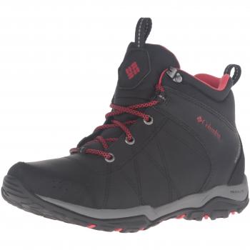 Columbia Fire Venture Mid Waterproof, Zapatillas de Senderismo Mujer, Negro