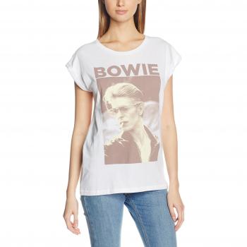 David Bowie Women's Photo T-Shirt - White - S to XL - 100% Cotton