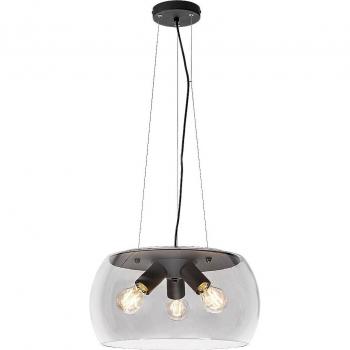 Lámpara Colgante Ursula 3 Lámparas E27 Metal Negro D40cm H120cm IP20