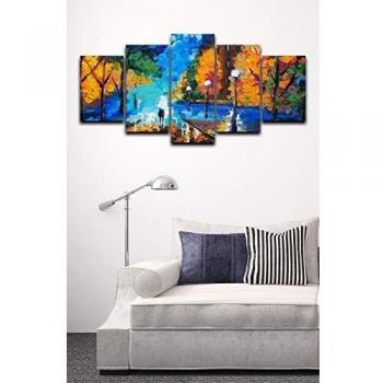 Homemania Cuadro, Algodón y Madera, Multicolor, 20 x 2 x 50 cm