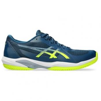 Asics Zapatillas de Tierra Batida Solution Swift FF 2 para Hombres - Azul y Amarillo