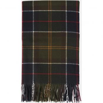 Bufanda Barbour Stanway Multicolor de Tartán con Flecos para Mujer