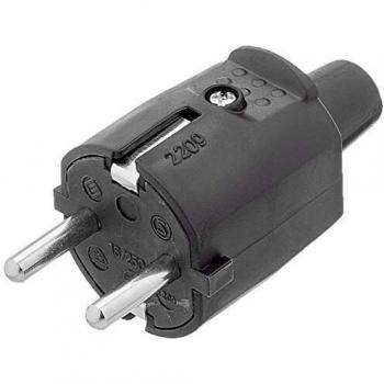 Silver Electronics 9230 Clavija macho, Negro