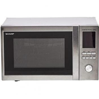 Microondas Combinado Sharp R-982STWE Inox 42L 1000W con Grill y Ventilación