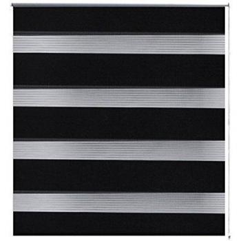 Estor enrollable negro tamiz 40 x 100 cm protección de privacidad para ventana