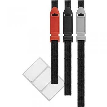 Fascetta Etiqueta-Cable LTC 2314 Negra, Gris, Roja