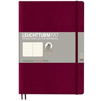 Leuchtturm1917 B5 Softcover Dotted Notebook - Port Red