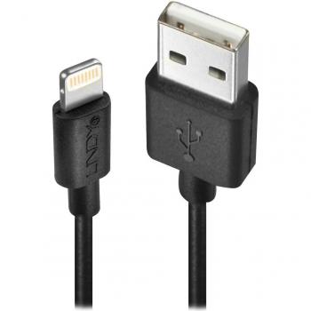 Lindy 1m USB to Lightning Cable, Black