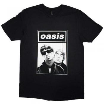 Oasis Noel & Liam Boxed Photo T-Shirt - Black - XL - 100% Cotton Jersey