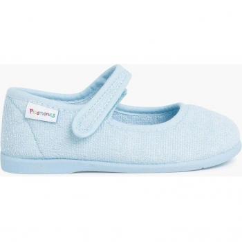 Zapatillas de casa cerradas de Bebé Niña Casa tira adherente Rizo Toalla