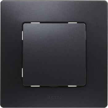 Legrand Niloé - Interruptor de Cruce, Monobloc, Color Negro