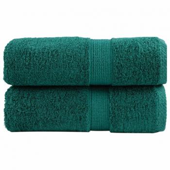 Toallitas Premium SOLUND 2 piezas verde 30x30 cm 600g/m²